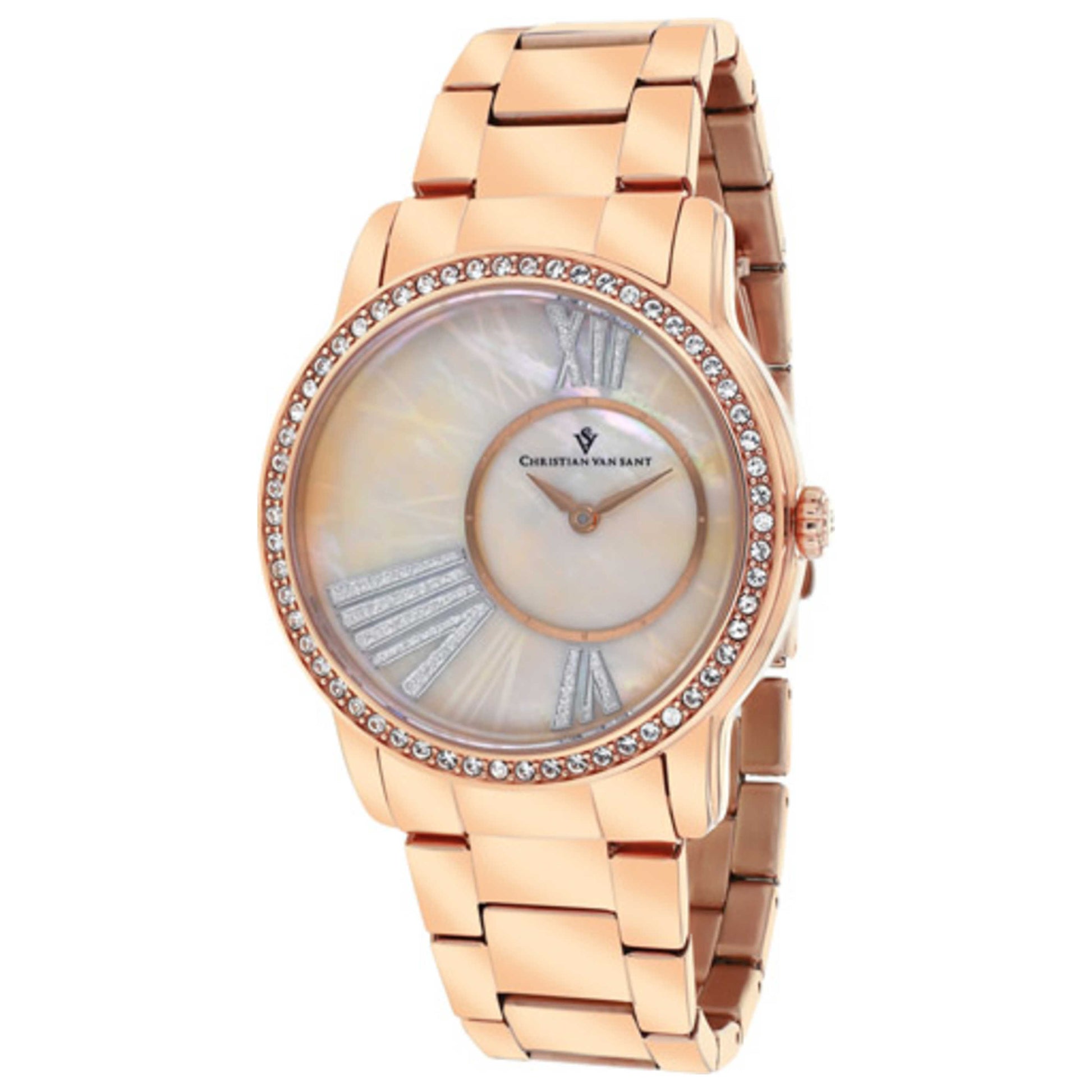 Front view of Christian Van Sant Exquisite Women's Quartz Watch CV3613