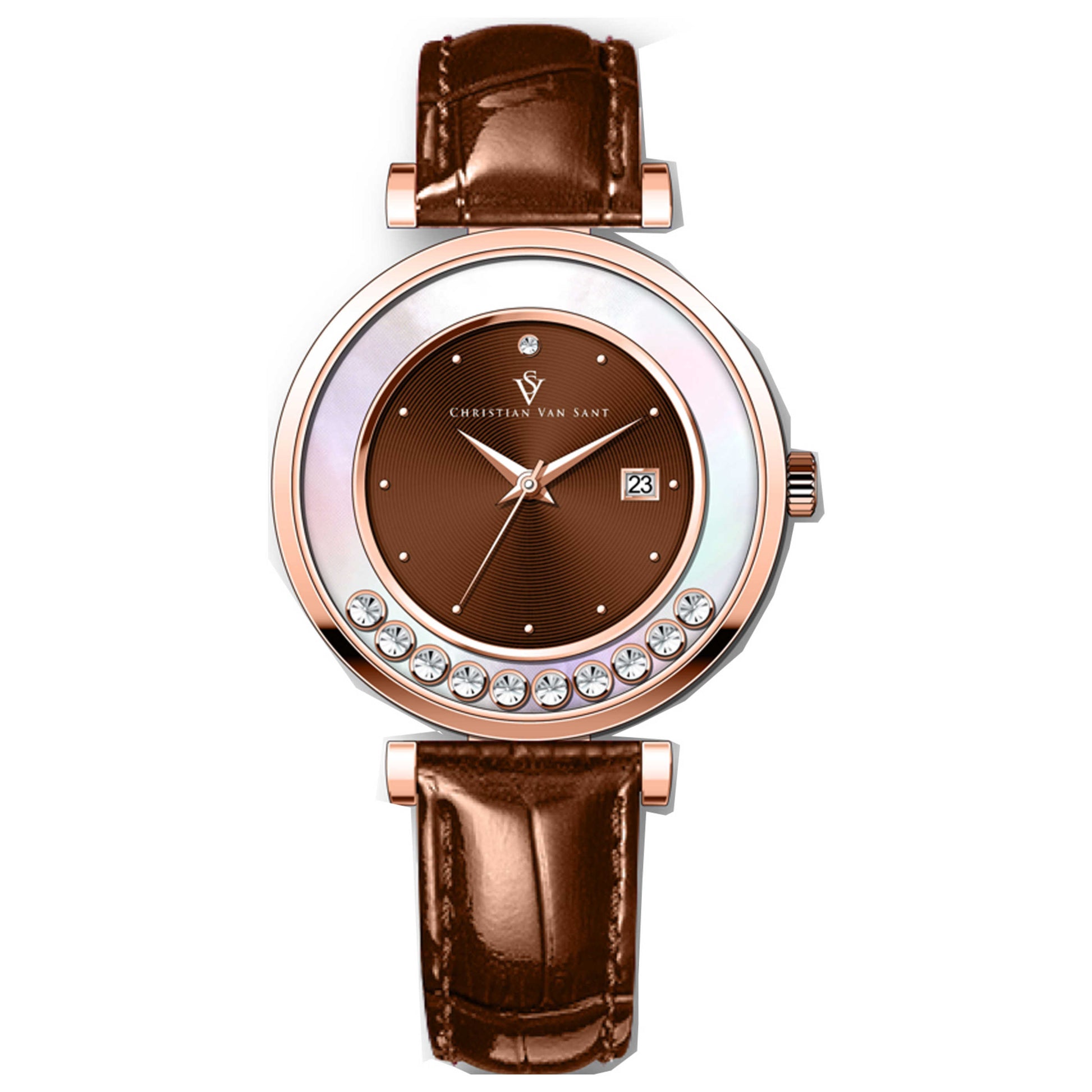 Front view of Christian Van Sant Bria Women's Quartz Watch CV3817