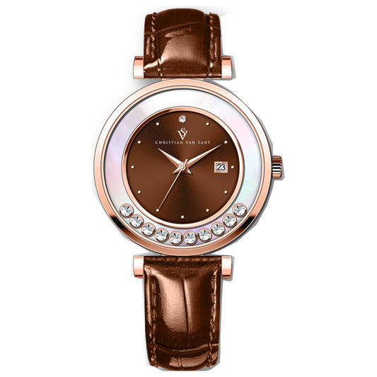 Front view of Christian Van Sant Bria Women's Quartz Watch CV3817