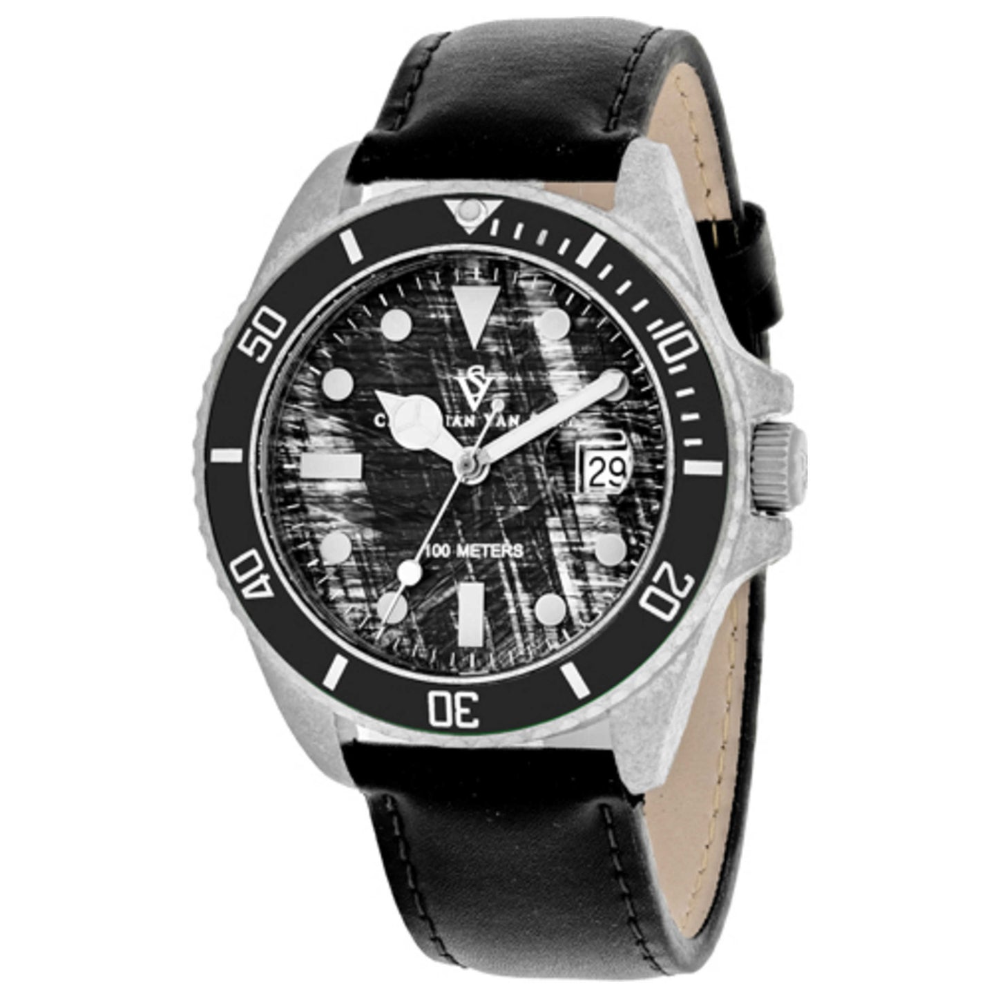 Front view of Christian Van Sant Montego Vintage Men's Quartz Watch CV5100LB