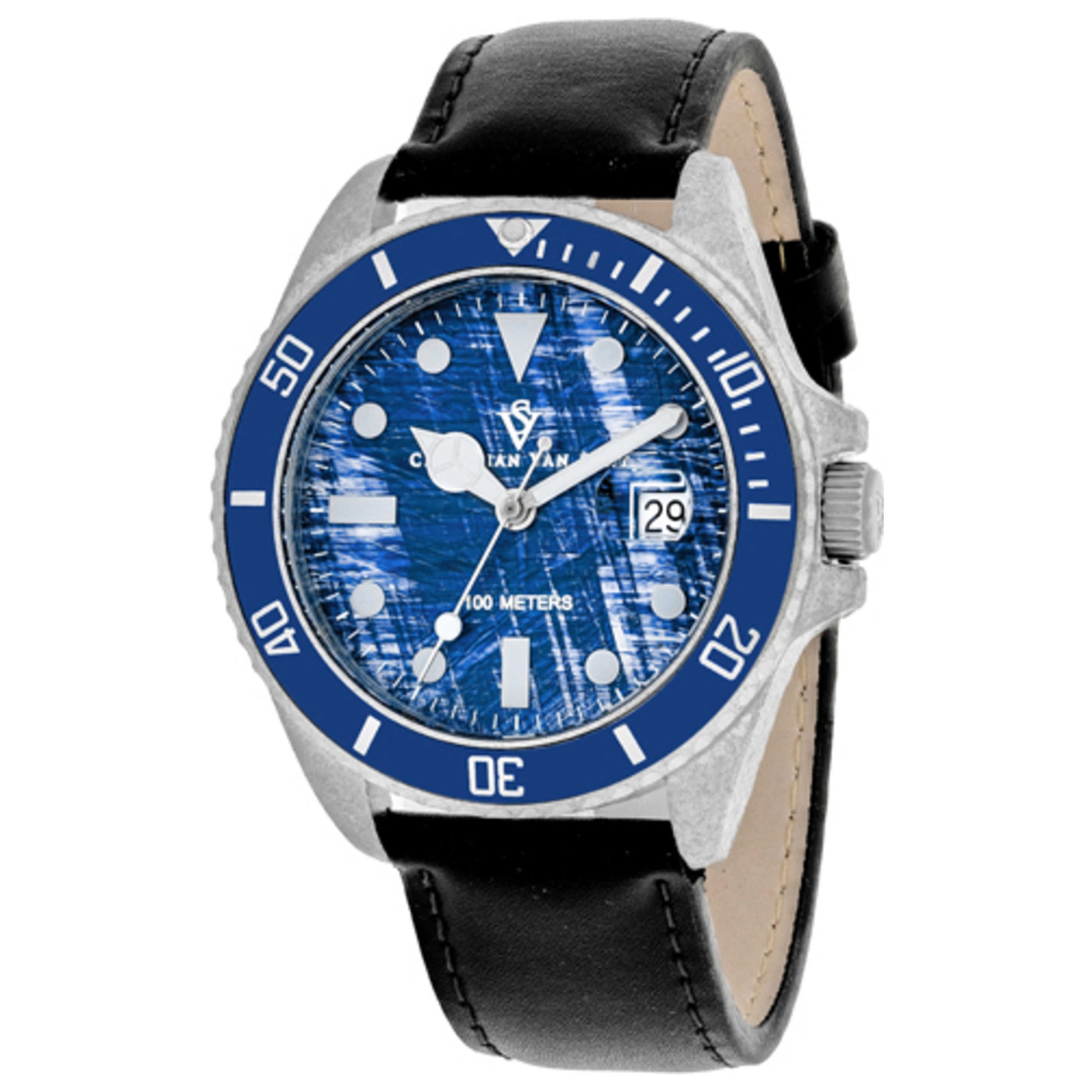 Front view of Christian Van Sant Montego Vintage Men's Quartz Watch CV5103LB