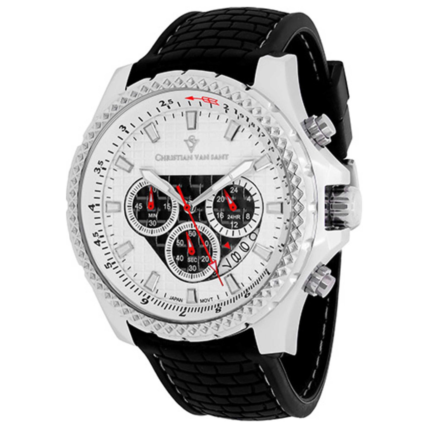 Front view of Christian Van Sant Sport Retrograde Men's Quartz Watch CV5122