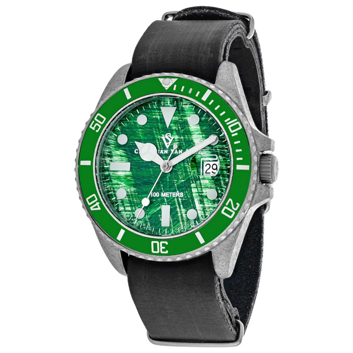 Front view of Christian Van Sant Montego Vintage Men's Quartz Watch CV5202B