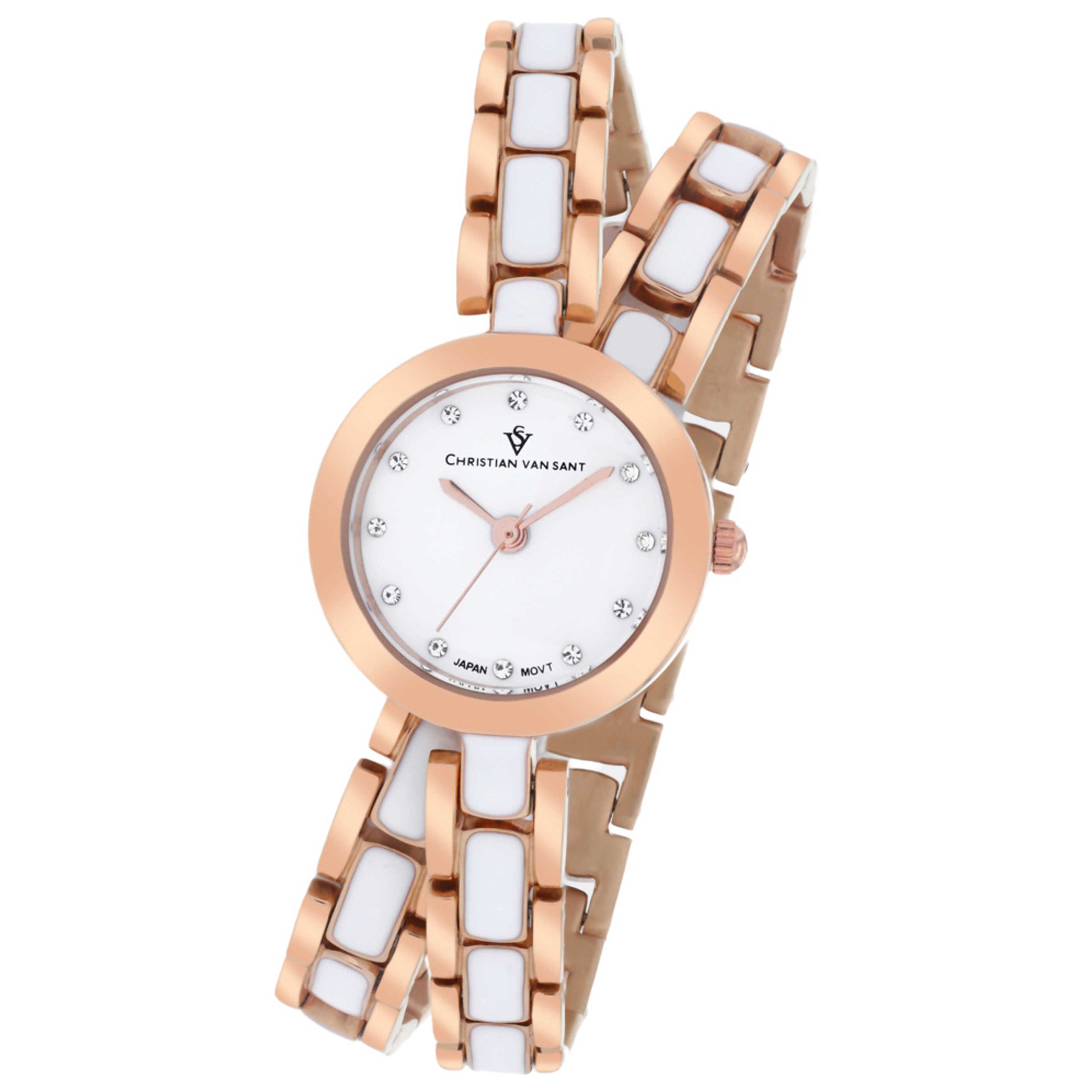 Front view of Christian Van Sant Spiral Women's Quartz Watch CV5613