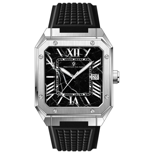 Front view of Christian Van Sant Mosaic Men's Quartz Watch CV6180