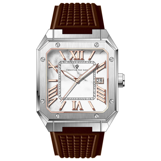 Front view of Christian Van Sant Mosaic Men's Quartz Watch CV6184