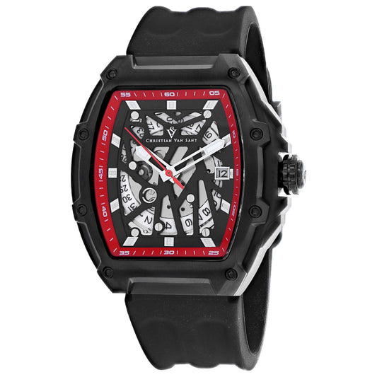 Front view of Christian Van Sant Odyssey Men's Automatic Watch CV6197B
