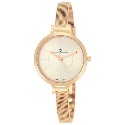 Front view of Christian Van Sant Skinny Women's Quartz Watch CV6614