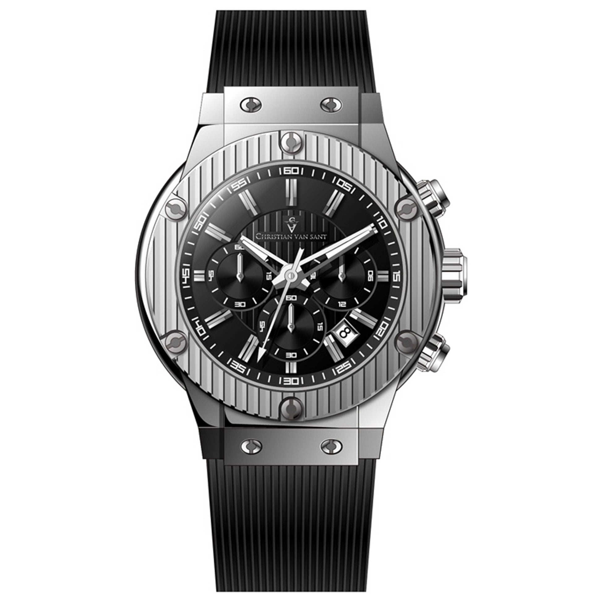 Front view of Christian Van Sant Monarchy Men's Quartz Watch CV8140