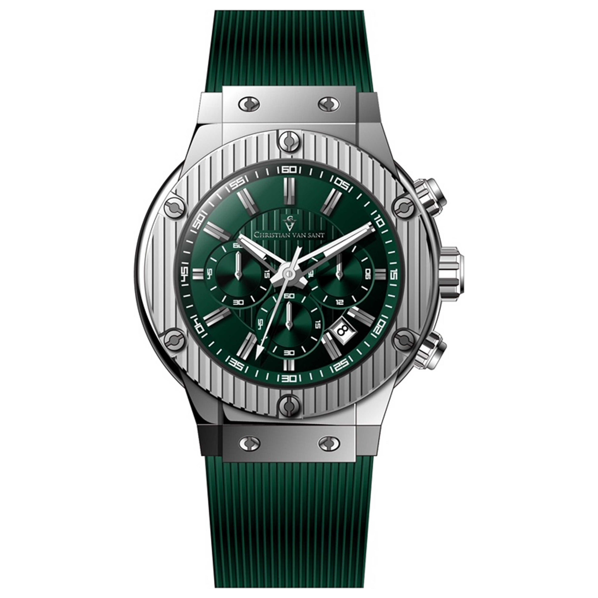 Front view of Christian Van Sant Monarchy Men's Quartz Watch CV8143