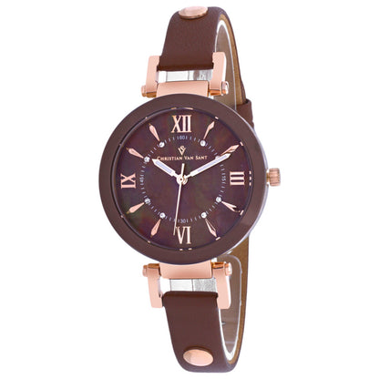 Front view of Christian Van Sant Petite Women's Quartz Watch CV8166