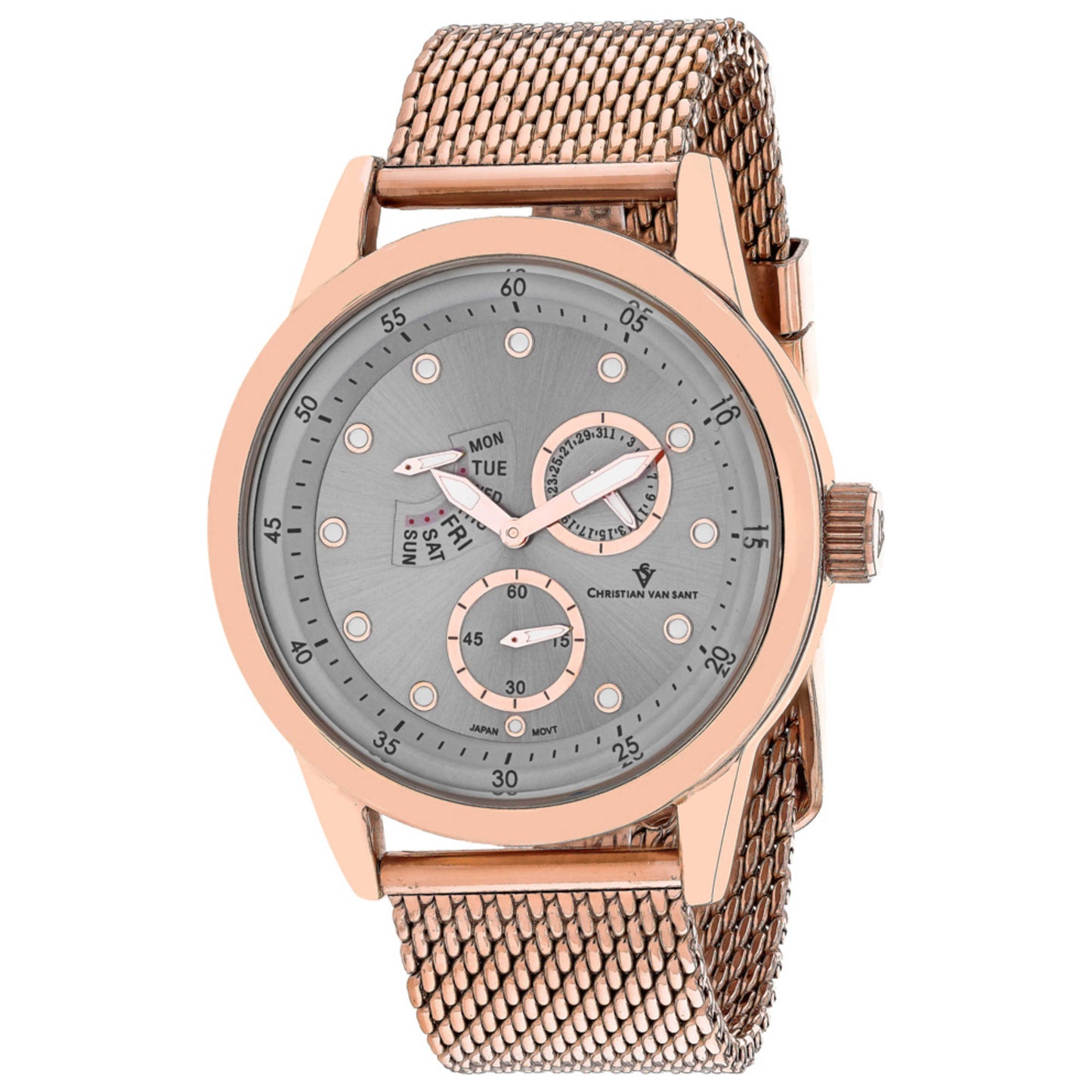 Front view of Christian Van Sant Rio Men's Quartz Watch CV8713