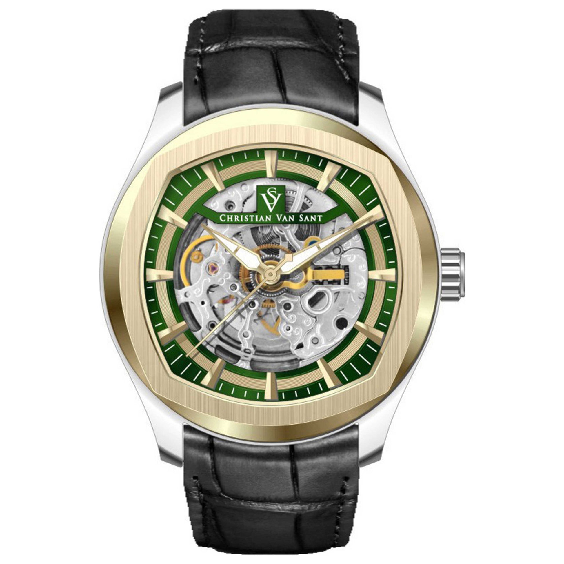 Front view of Christian Van Sant Romeo Men's Automatic Watch CV9503