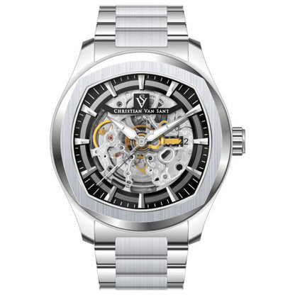 Front view of Christian Van Sant Romeo Men's Automatic Watch CV9504