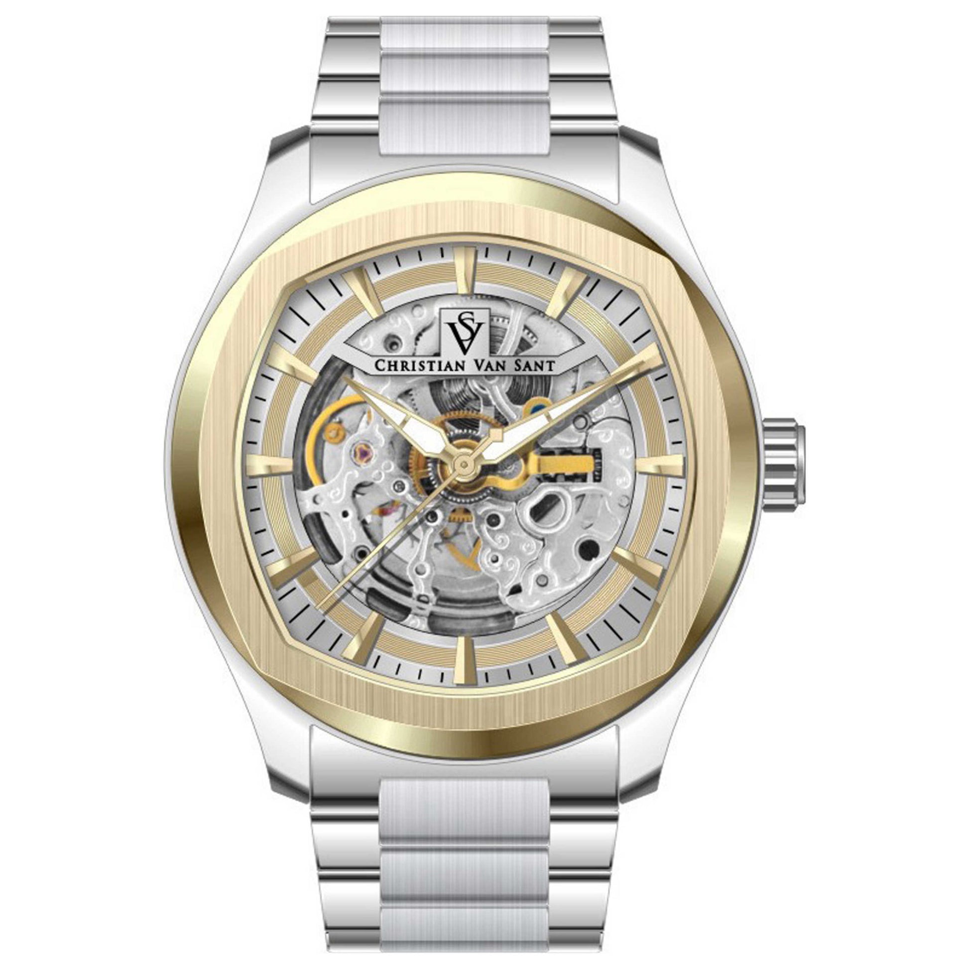 Front view of Christian Van Sant Romeo Men's Automatic Watch CV9505