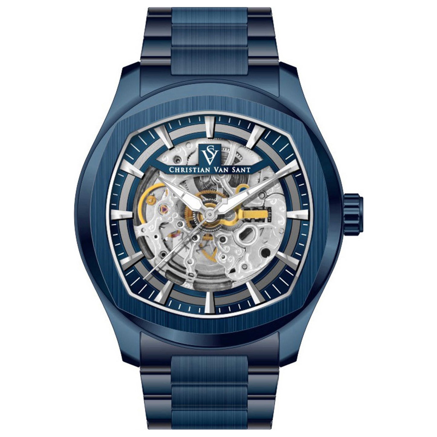 Front view of Christian Van Sant Romeo Men's Automatic Watch CV9511