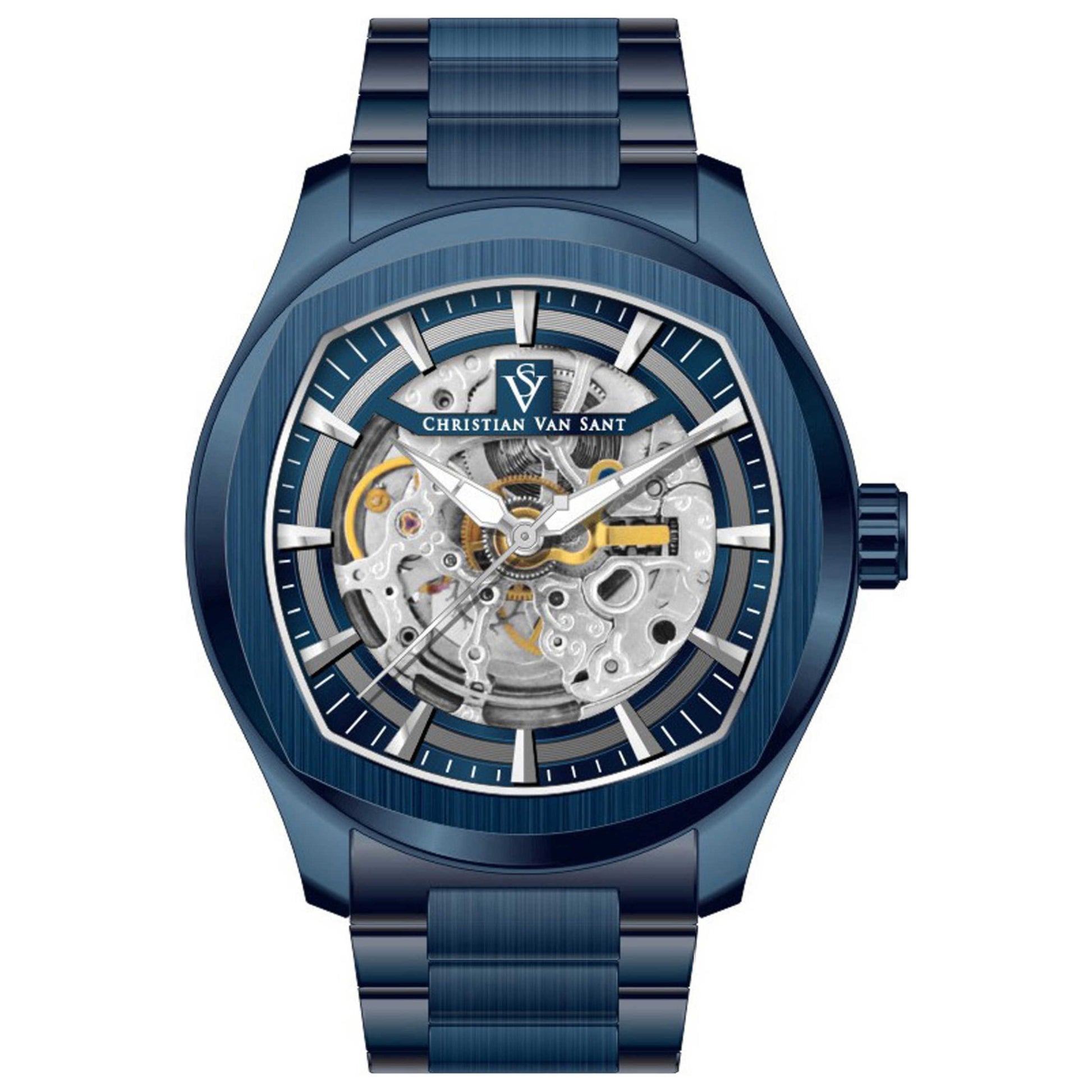 Front view of Christian Van Sant Romeo Men's Automatic Watch CV9511