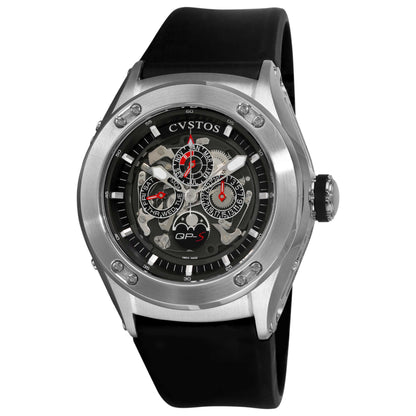 Front view of Cvstos ChallengeRnd Men's Automatic Watch CVQPRNSTGR