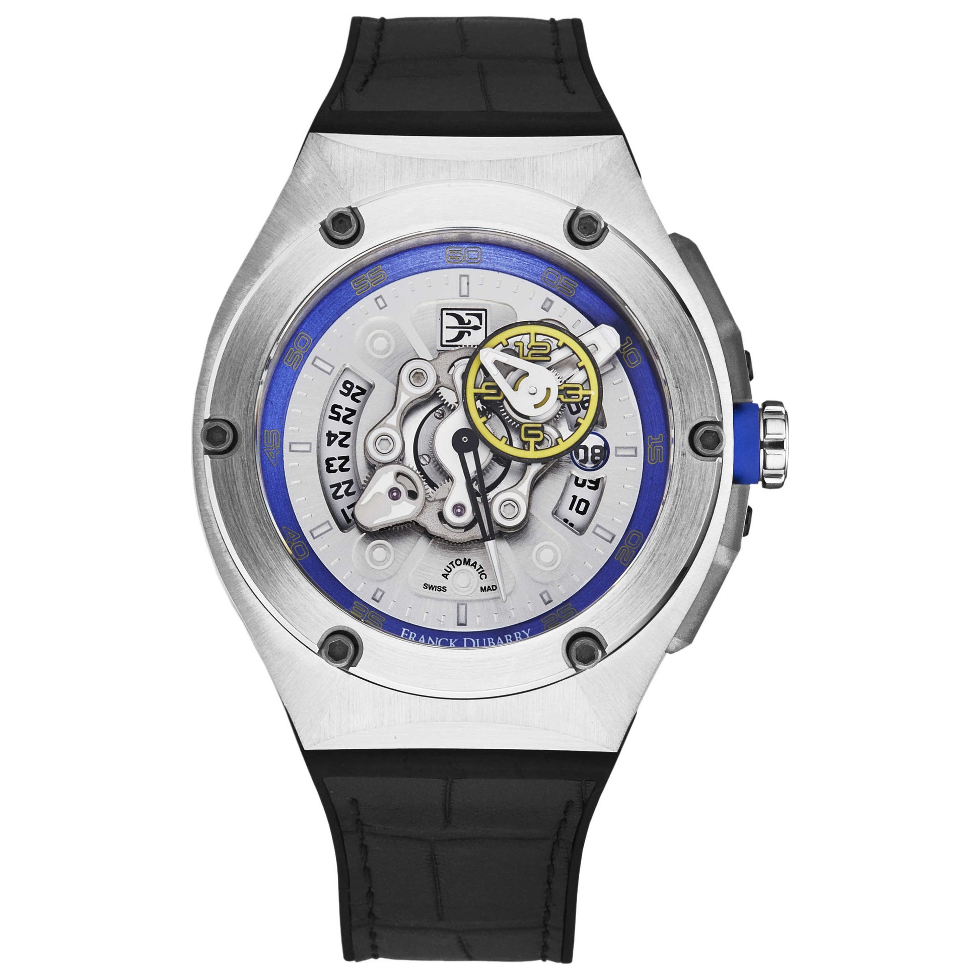 Front view of Franck Dubarry Crazy Wheel Men's Automatic Watch CW-04-02