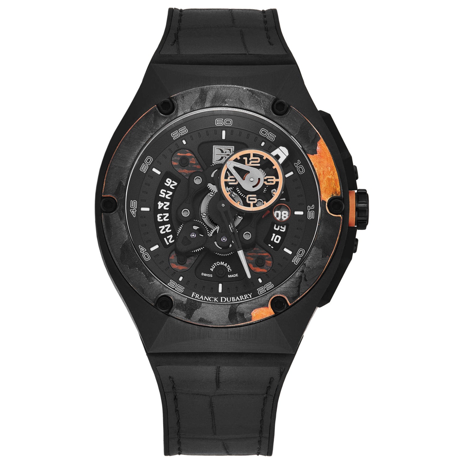 Front view of Franck Dubarry Crazy Wheel Men's Automatic Watch CW-04-03