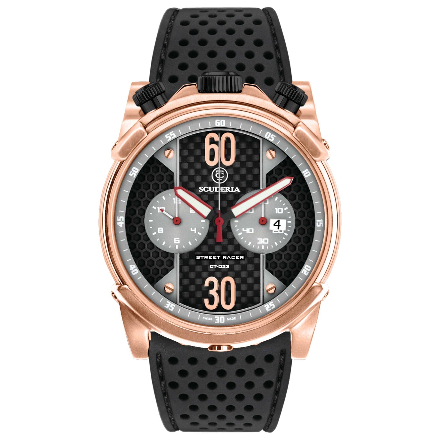 Front view of CT Scuderia Street Racer Men's Quartz Watch CW1014019
