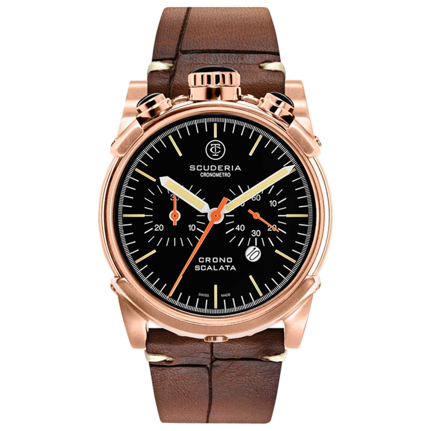 Front view of CT Scuderia Vintage Men's Quartz Watch CW10150N19