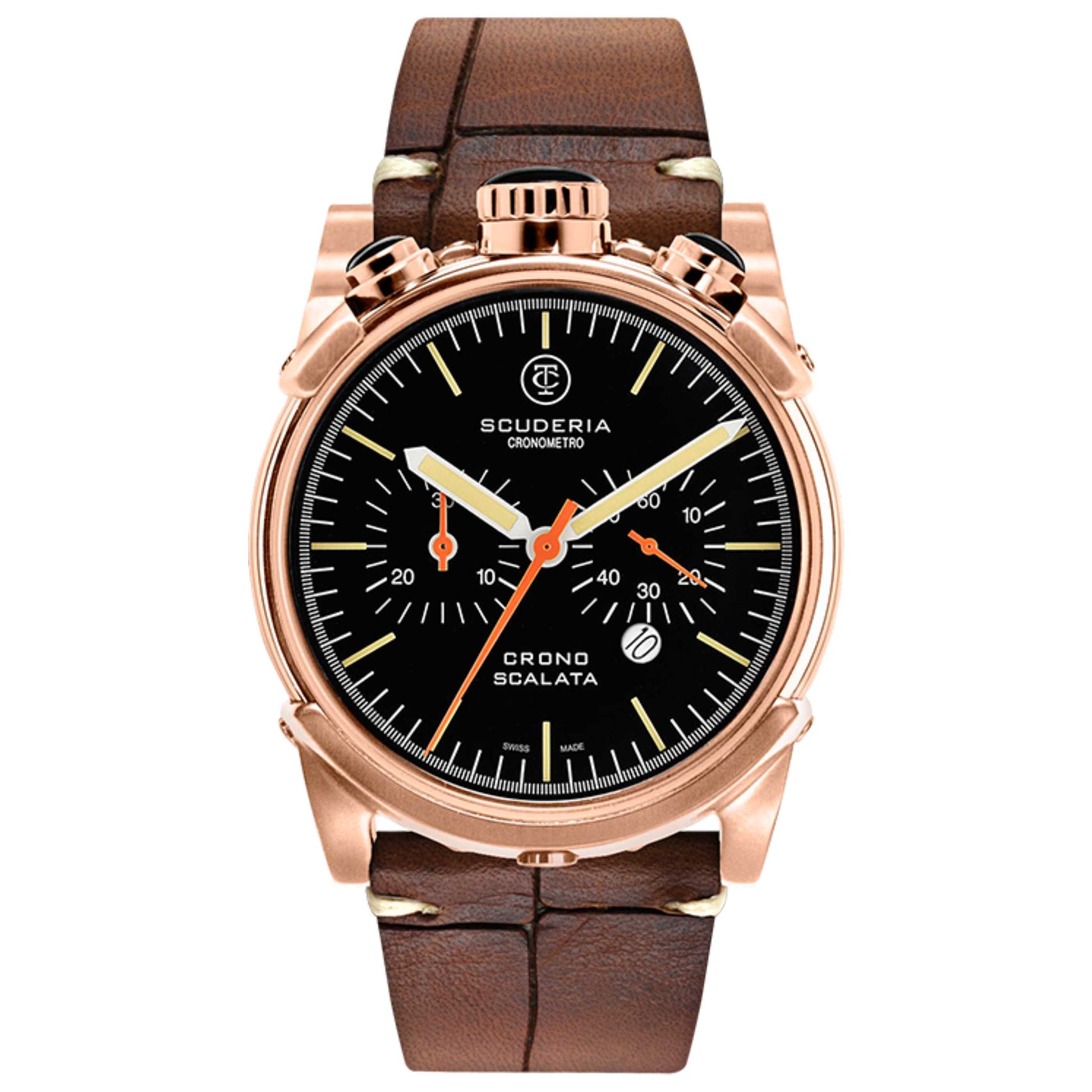 Front view of CT Scuderia Vintage Men's Quartz Watch CW10150N19