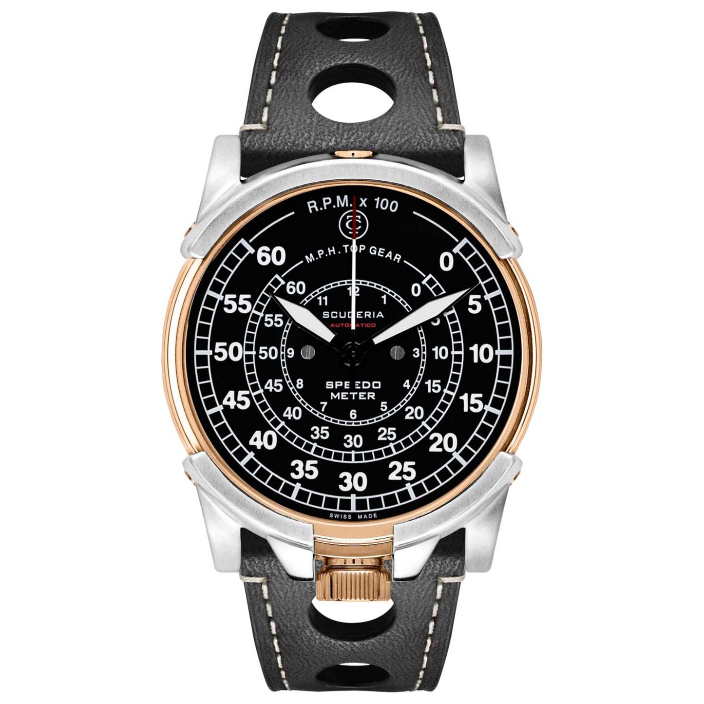 Front view of CT Scuderia Dashboard Men's Automatic Watch CW1022019
