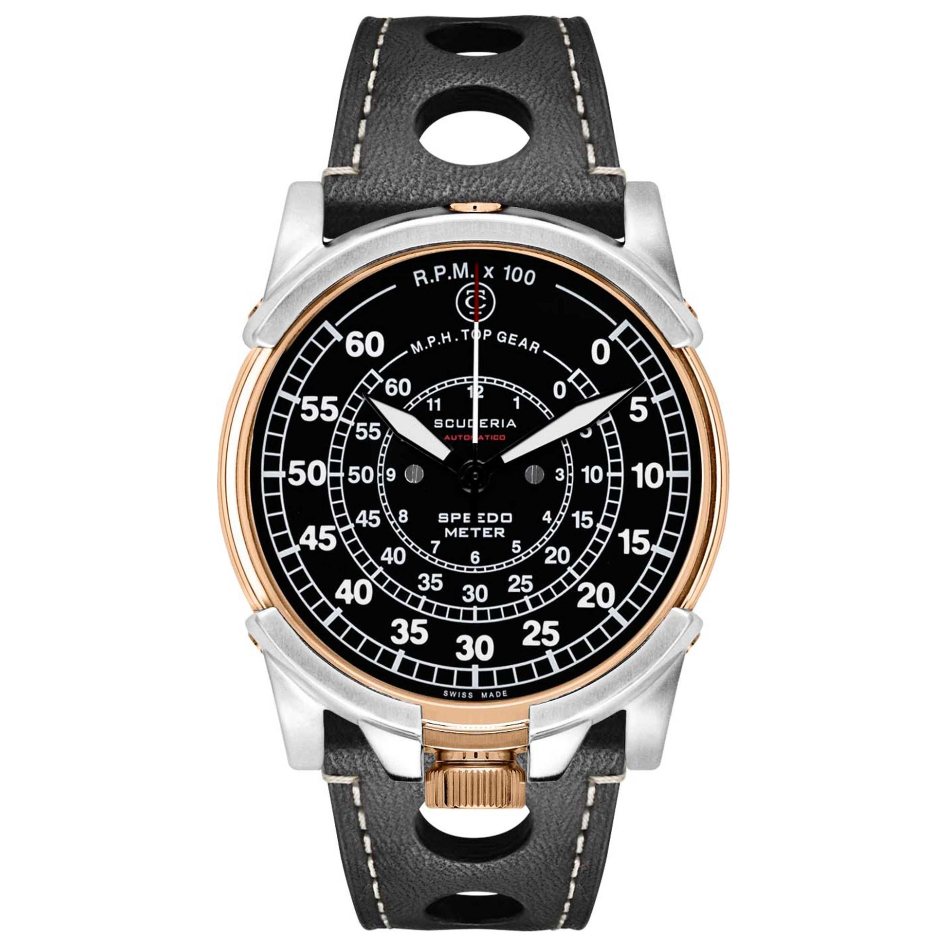 Front view of CT Scuderia Dashboard Men's Automatic Watch CW1022019