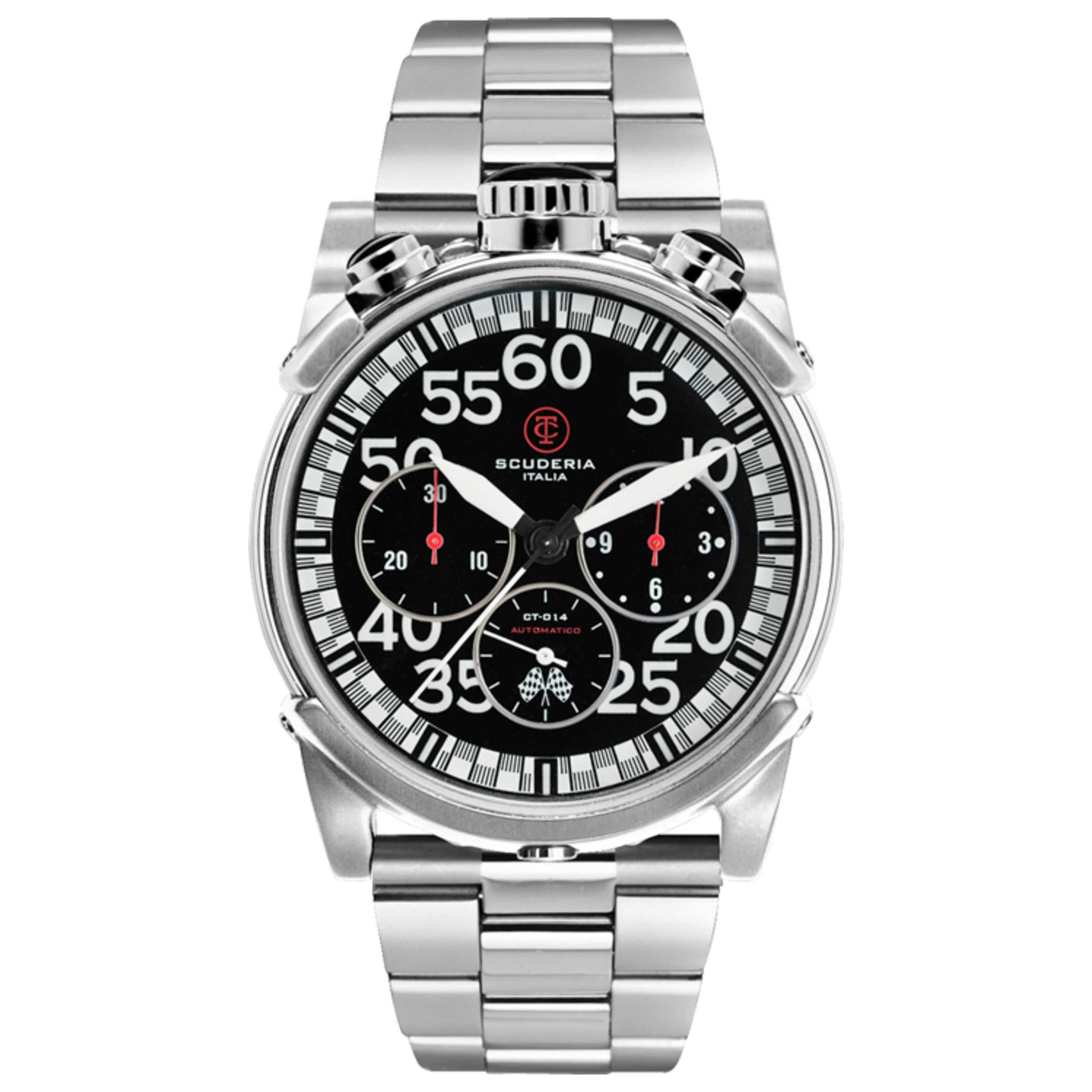 Front view of CT Scuderia City Racer Men's Automatic Watch CW1050319