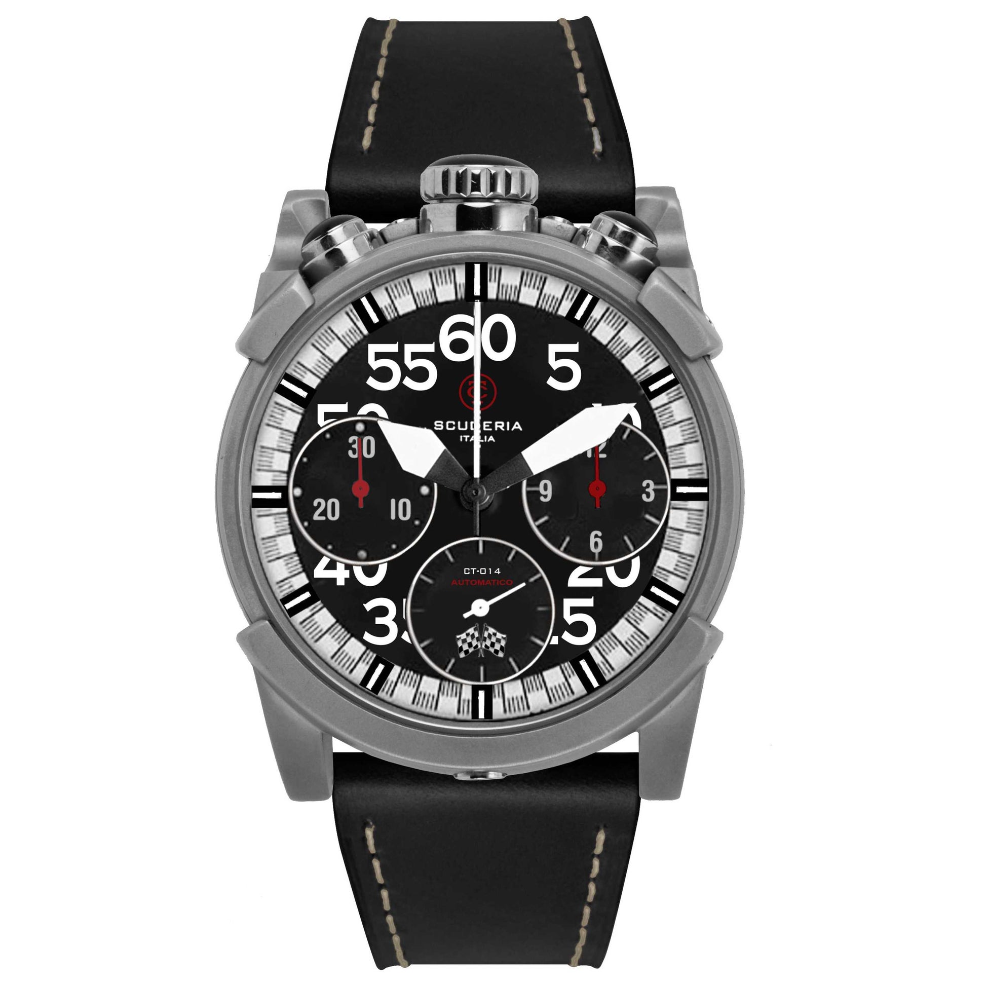Front view of CT Scuderia City Racer Men's Automatic Watch CW1050519