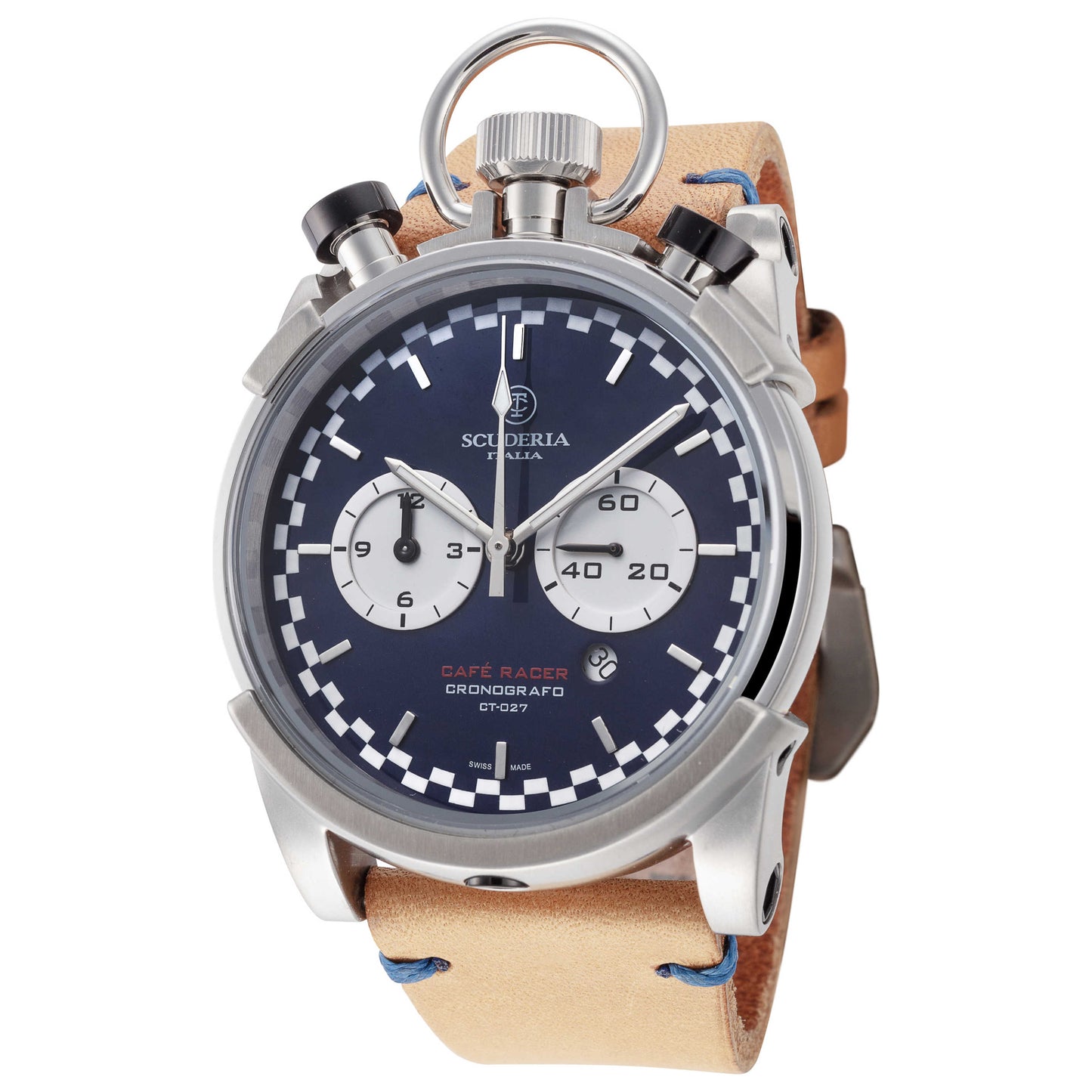 Front view of CT Scuderia Corsa Cafe Racer Men's Quartz Watch CW2012018