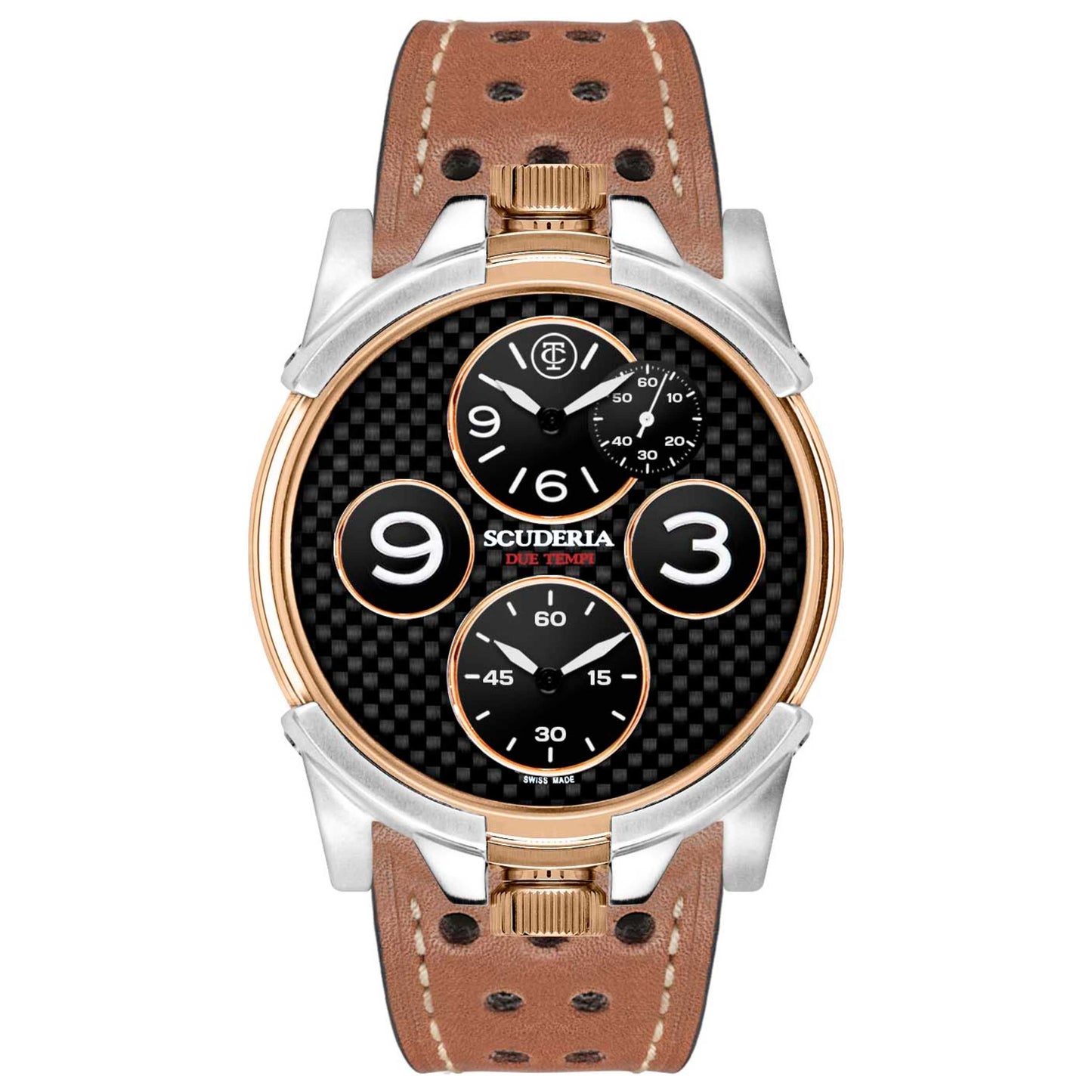 Front view of CT Scuderia Due Tempi Men's Quartz Watch CW4030118