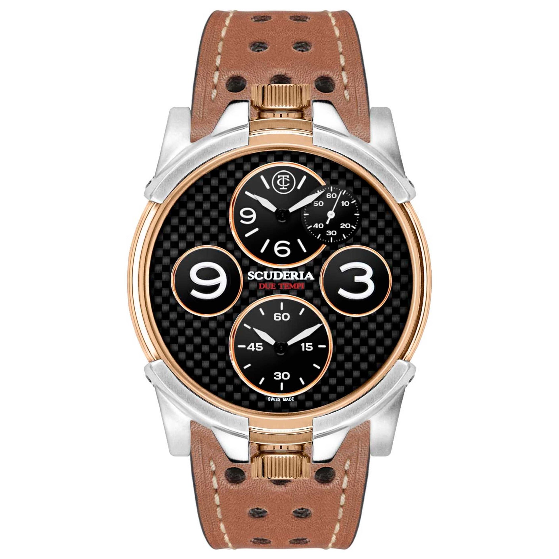 Front view of CT Scuderia Due Tempi Men's Quartz Watch CW4030118