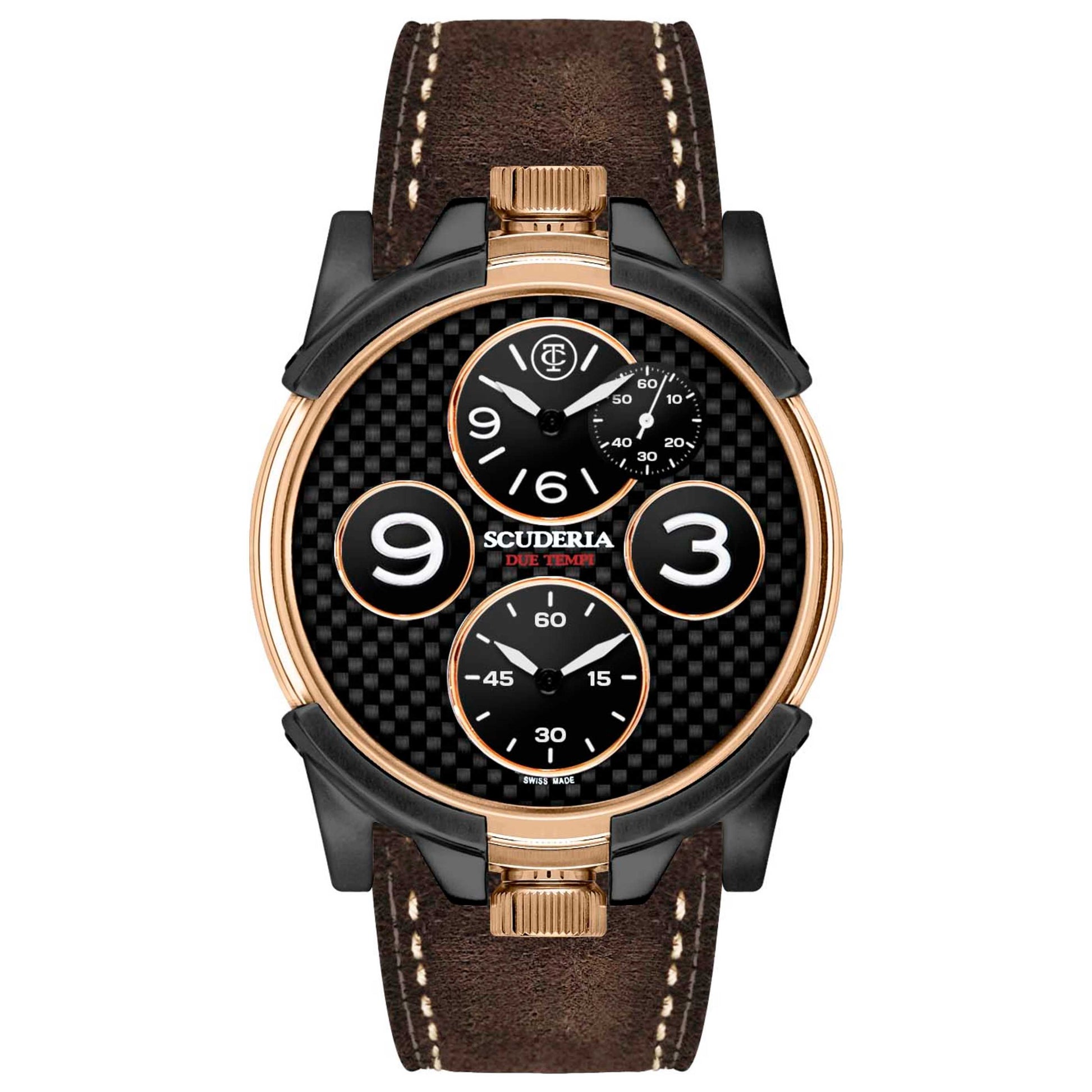 Front view of CT Scuderia Due Tempi Men's Quartz Watch CW4030319