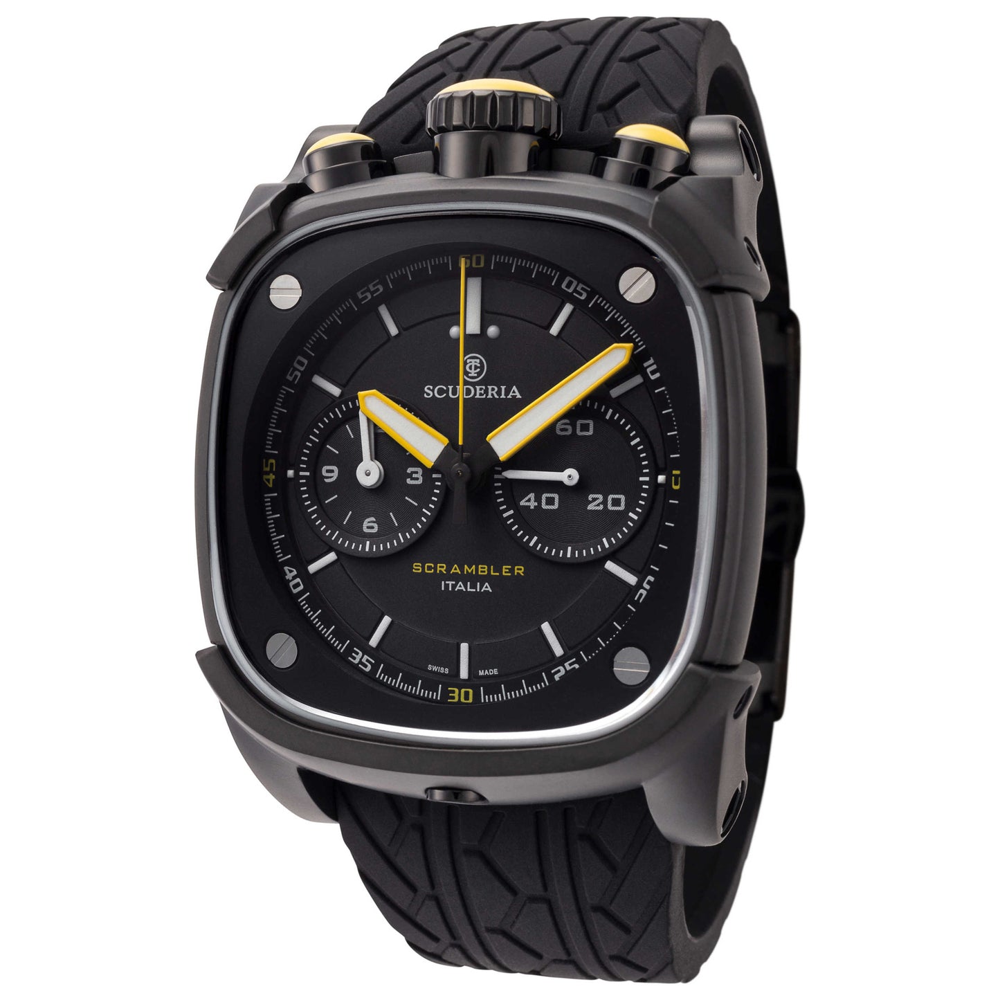 Front view of CT Scuderia Scrambler Men's Quartz Watch CW70109N19