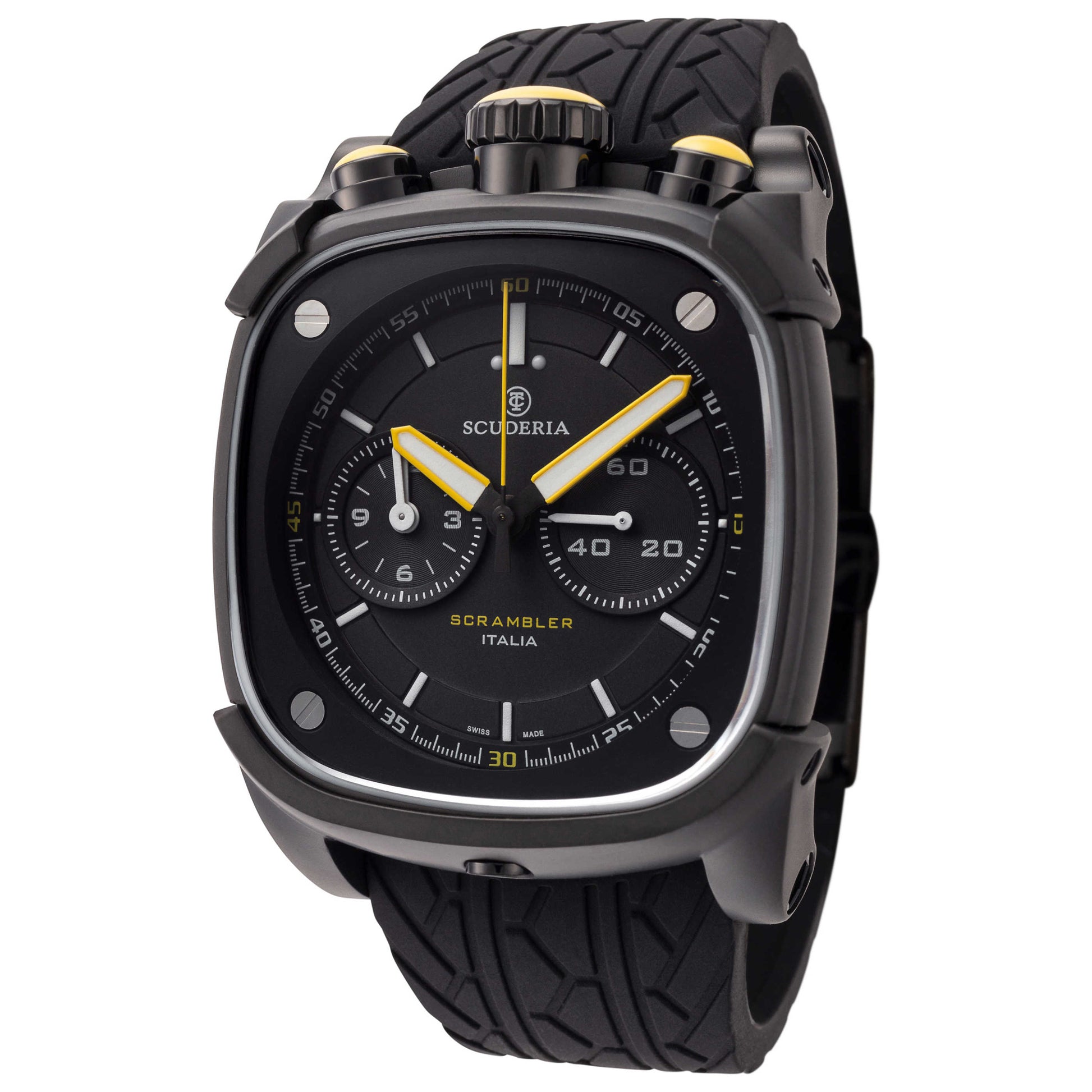 Front view of CT Scuderia Scrambler Men's Quartz Watch CW70109N19