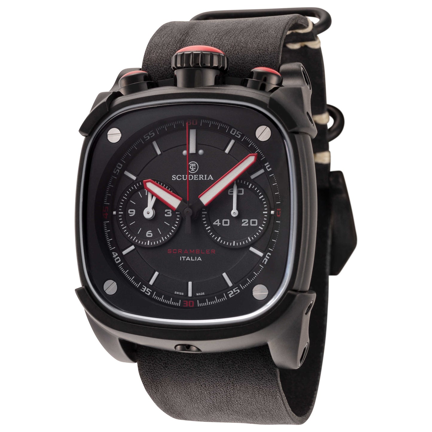 Front view of CT Scuderia Scrambler Men's Quartz Watch CW7011019