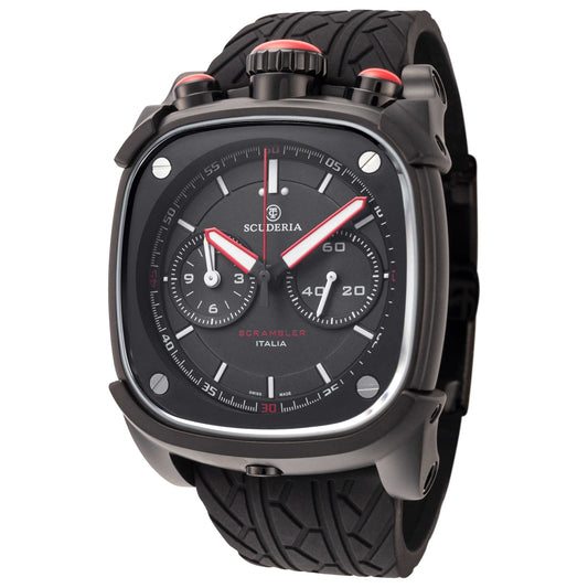 Front view of CT Scuderia Scrambler Men's Quartz Watch CW70110N19