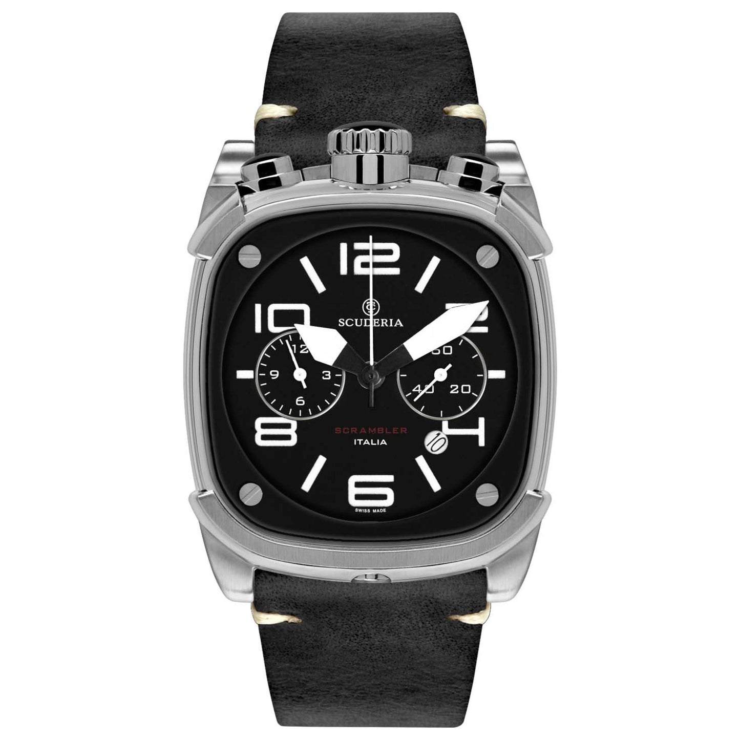 Front view of CT Scuderia Scrambler Men's Quartz Watch CW70111N19