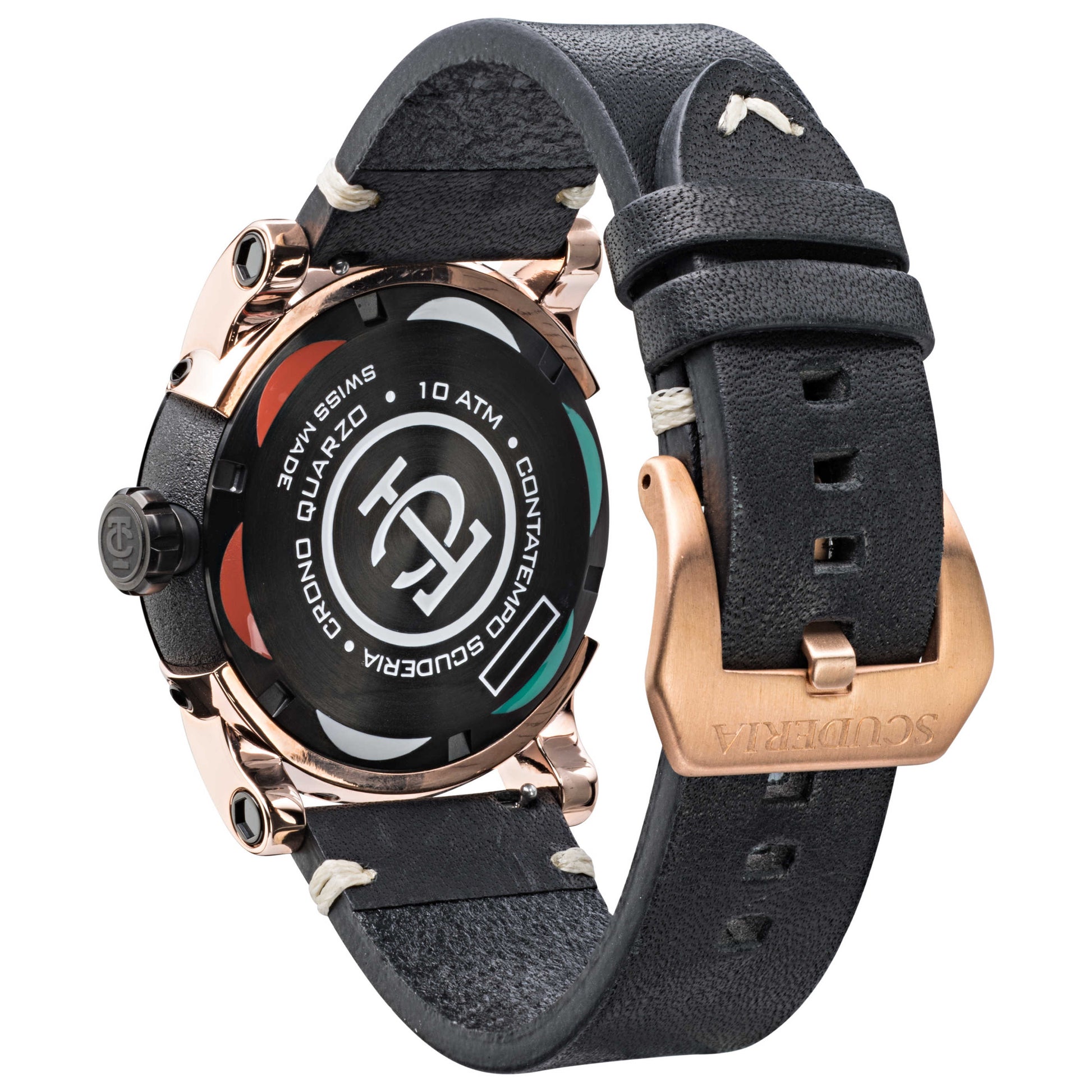 Back view of CT Scuderia Testa Piatta Men's Quartz Watch CWED00219