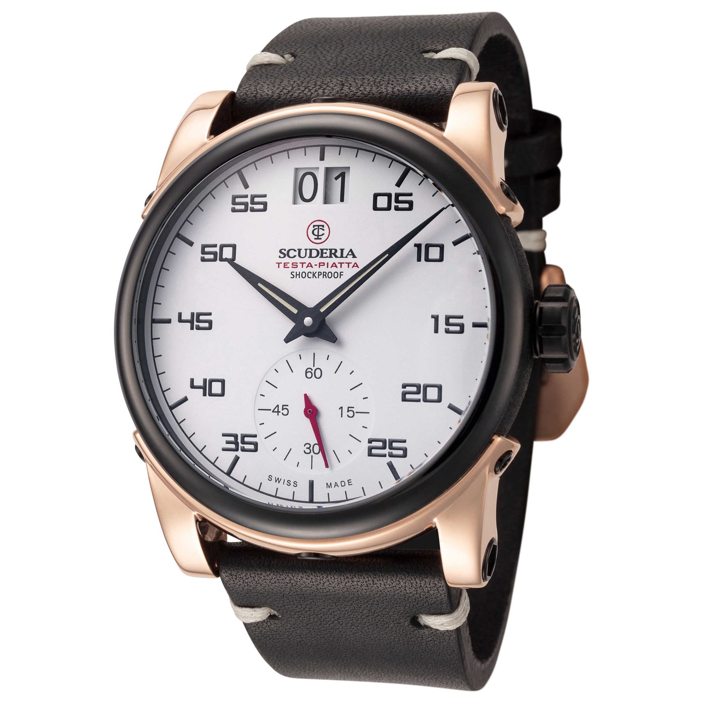 Front view of CT Scuderia Testa Piatta Men's Quartz Watch CWED00219