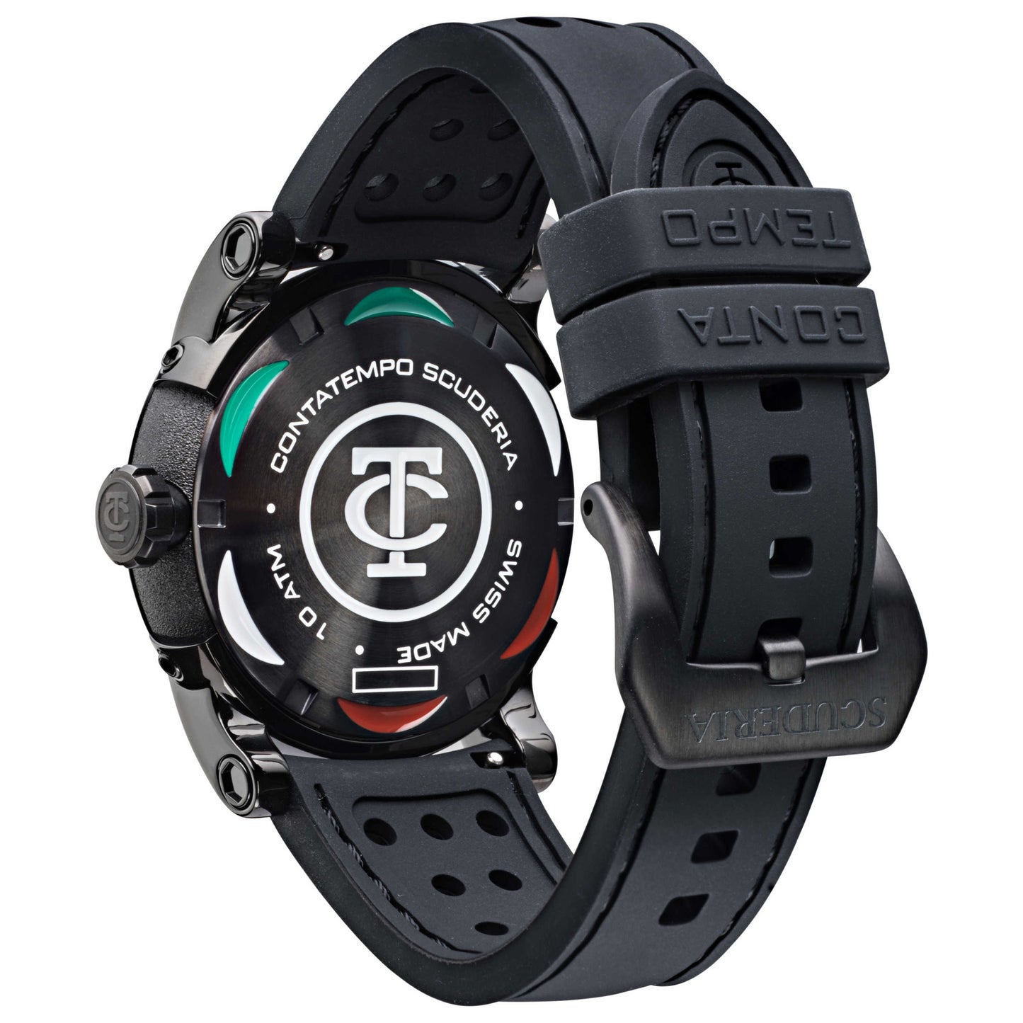 Back view of CT Scuderia Testa Piatta Men's Quartz Watch CWED00419