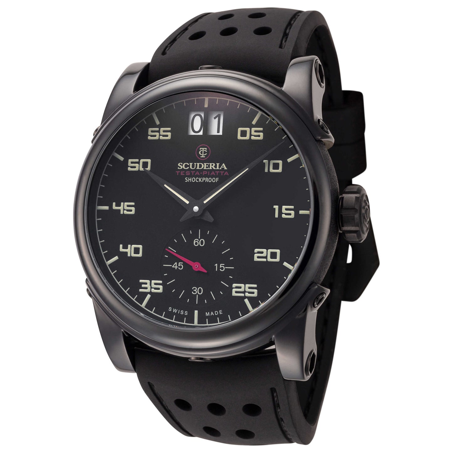 Front view of CT Scuderia Testa Piatta Men's Quartz Watch CWED00419