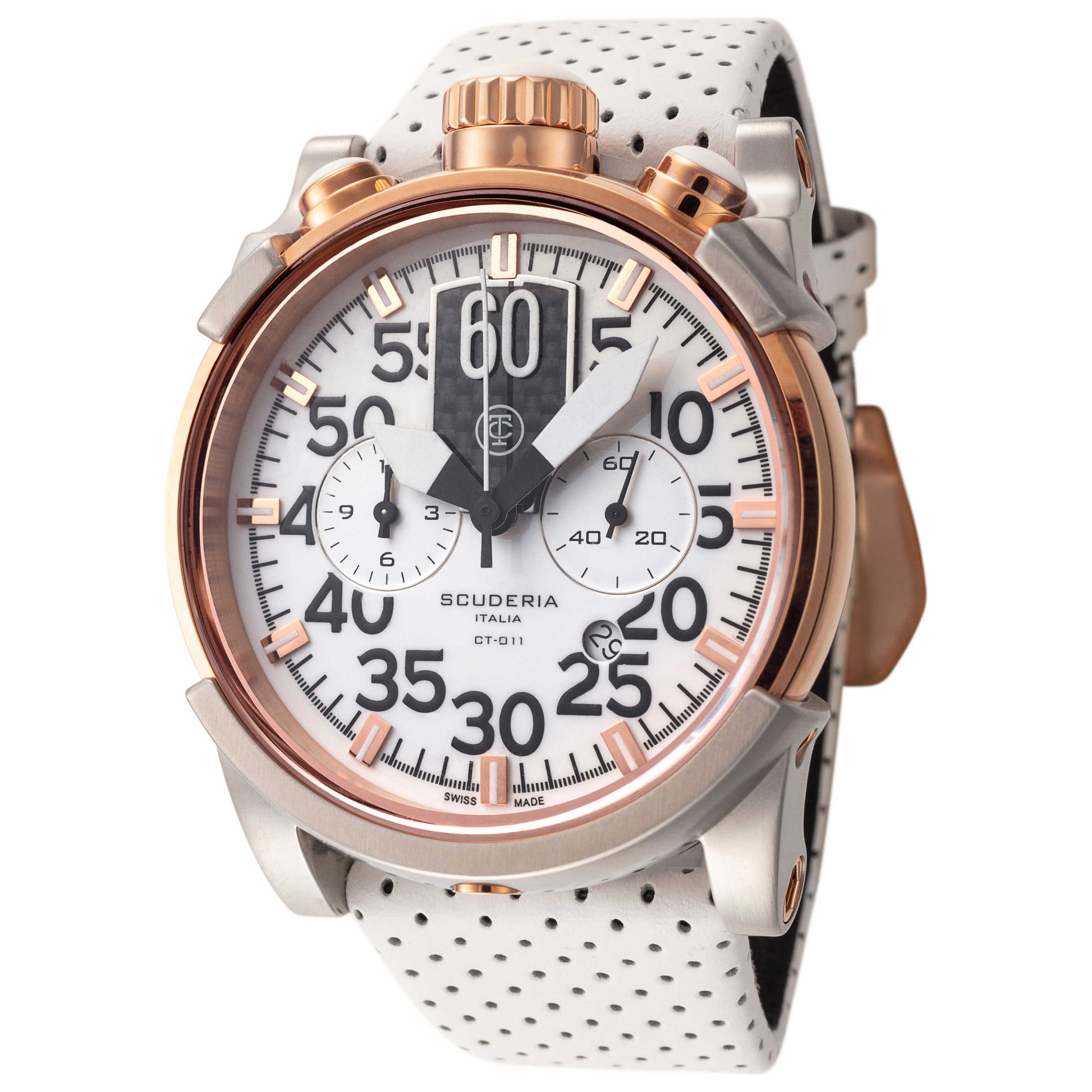 Front view of CT Scuderia Saturno Unisex Quartz Watch CWEG00419