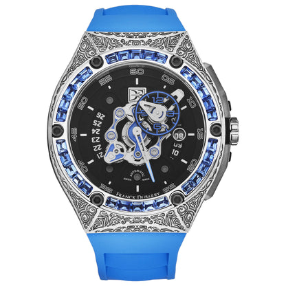 Front view of Franck Dubarry Crazy Wheel Men's Automatic Watch CWG-05