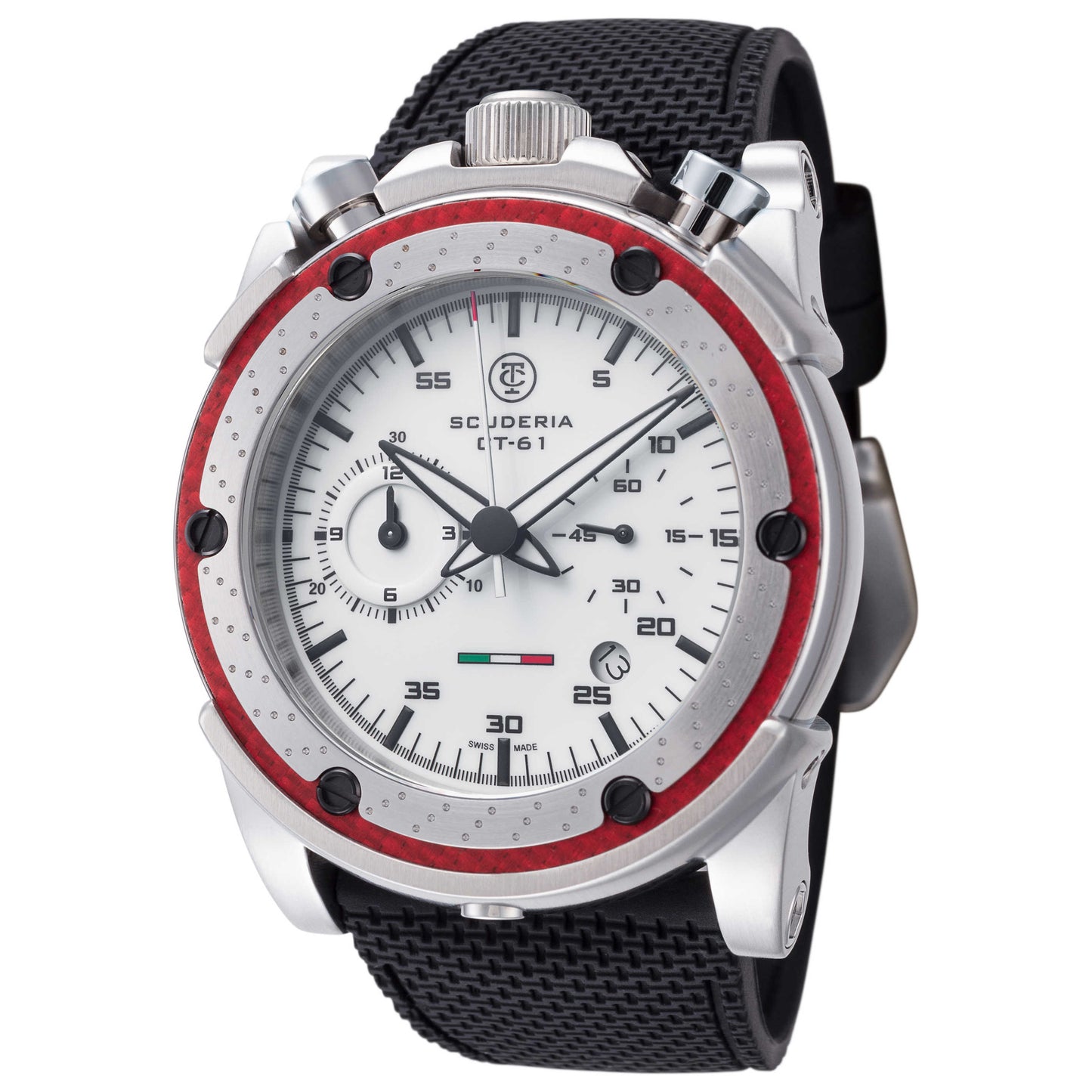 Front view of CT Scuderia Freno A Disco Men's Quartz Watch CWLX00220
