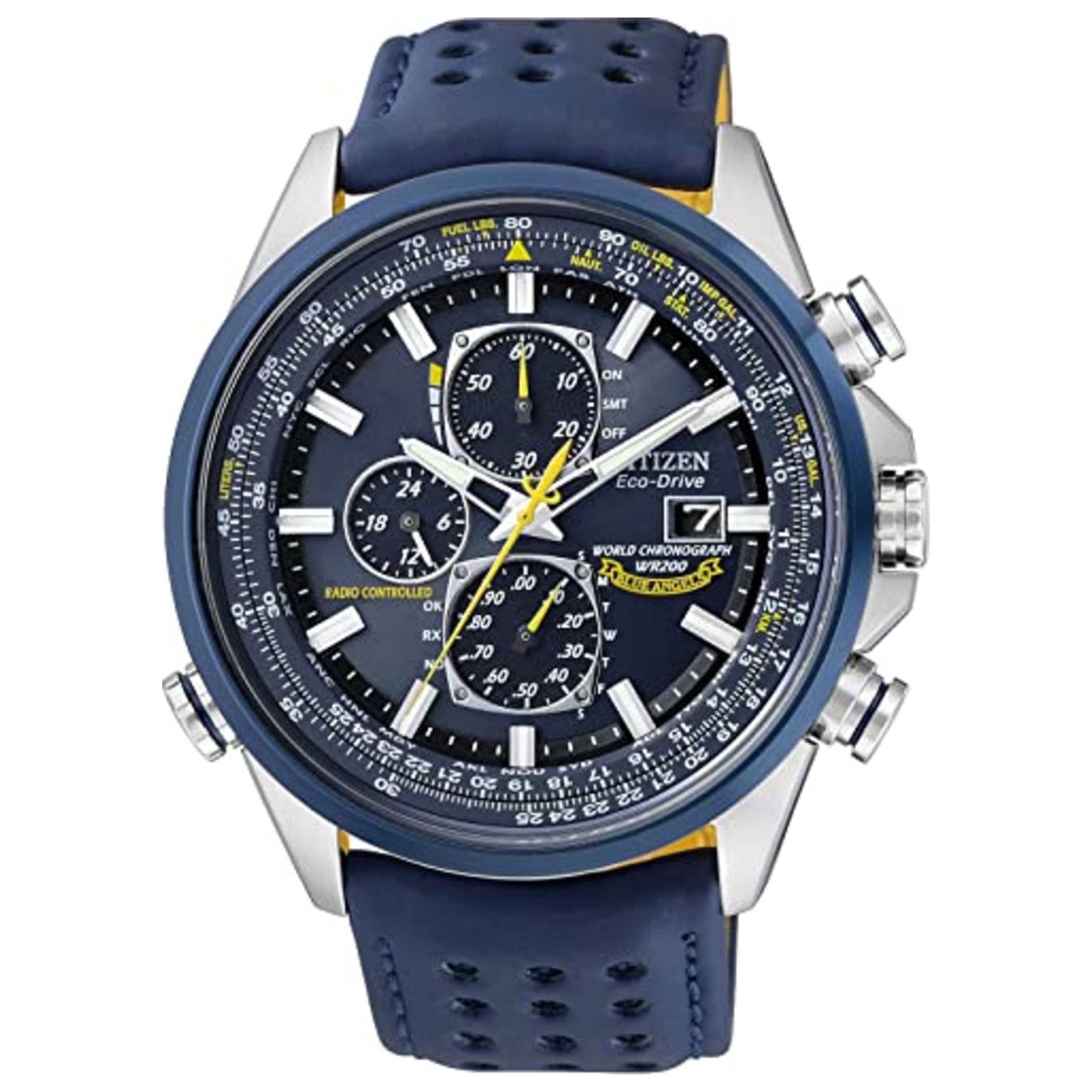 Front view of Citizen Blue Angels World Men's Solar Watch CZAT8020-03L