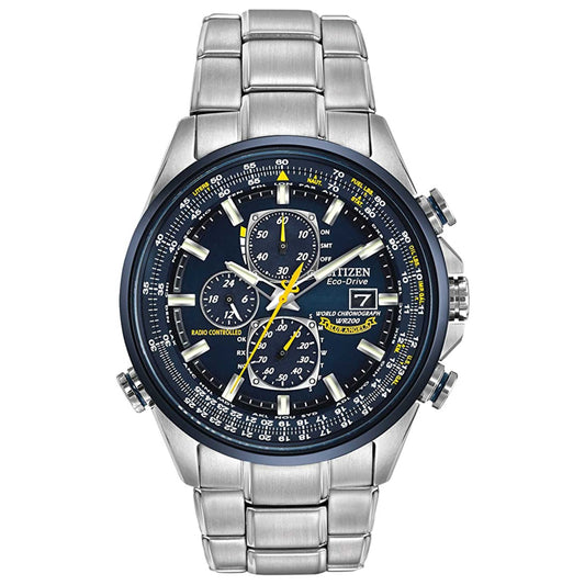 Front view of Citizen Blue Angels World Men's Solar Watch CZAT8020-54L
