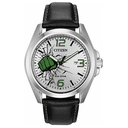 Front view of Citizen Marvel Hulk Men's Solar Watch CZAW1431-24W